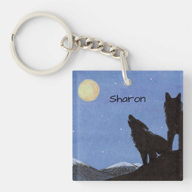 Wolves Key Ring (Front)
