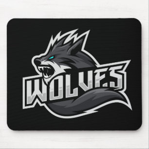 Wolves logo mouse mat