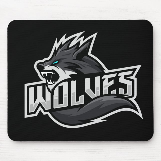 Wolves logo mouse mat (Front)