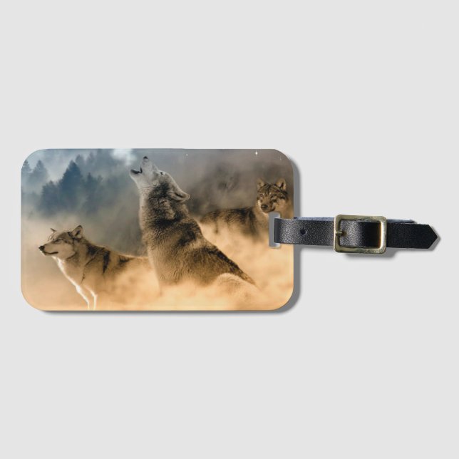Wolves Luggage Tag (Front Horizontal)