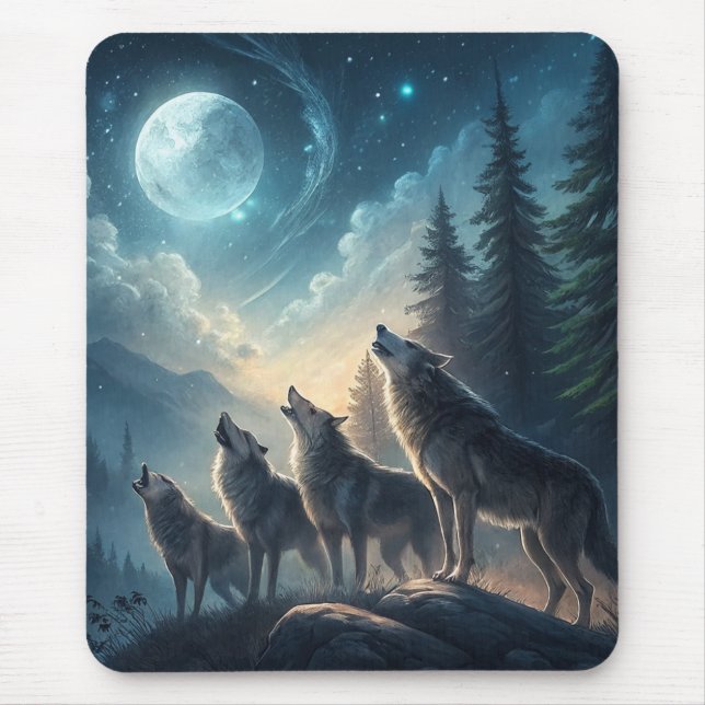 Wolves Mouse Mat (Front)