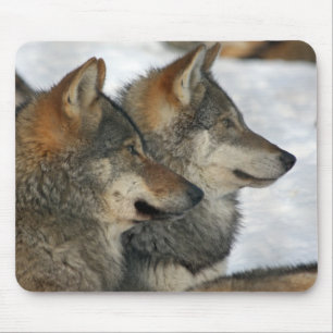 wolves mouse mat
