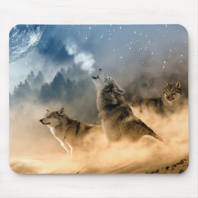 Wolves Mouse Mat (Front)