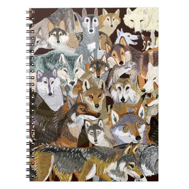 Wolves of Belette Le Pink Notebook (Front)