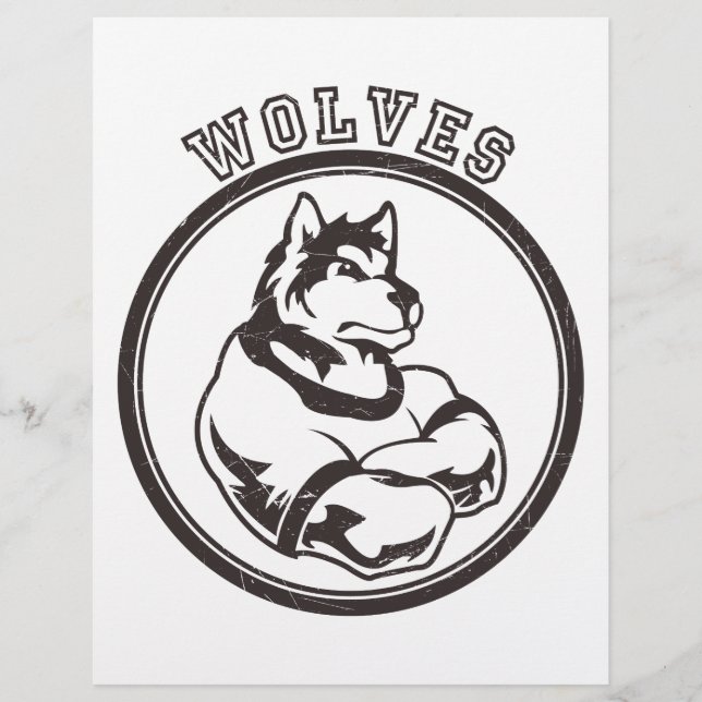 Wolves or Wolf Mascot (Front)