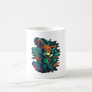 Wolves play games coffee mug