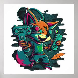 Wolves play games poster