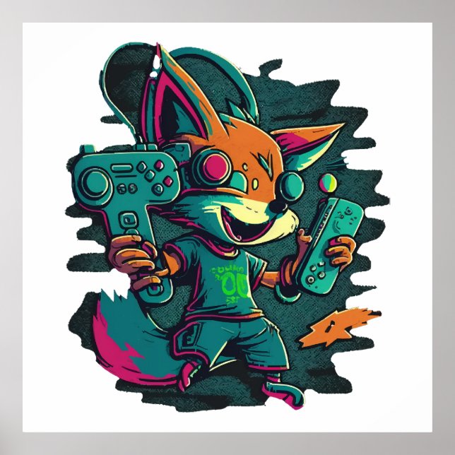 Wolves play games poster (Front)