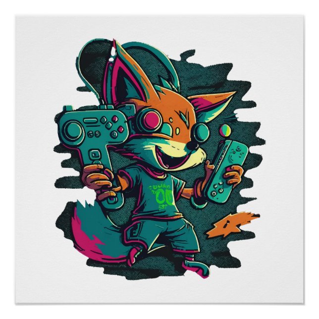Wolves play games poster (Front)