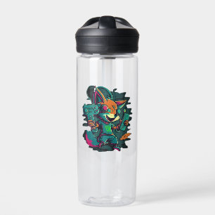 Wolves play games water bottle