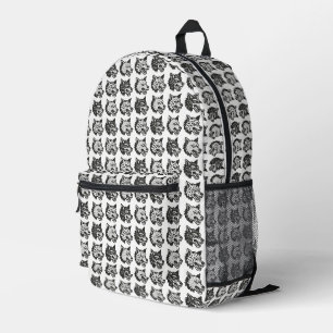 Wolves Printed Backpack