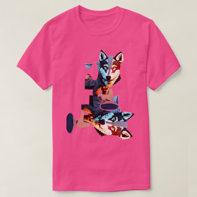 wolves puzzle T-Shirt (Design Front)