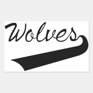 Wolves Rectangular Sticker