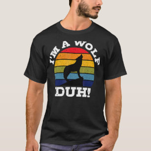 Wolves Retro Vintage Animal Wolf Biologist T-Shirt