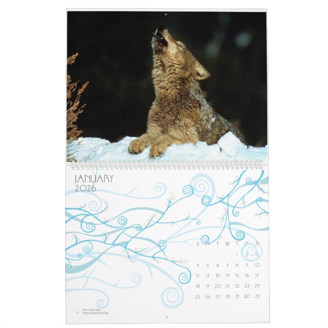 Wolves with pups 2010 Calendar (Jan 2026)