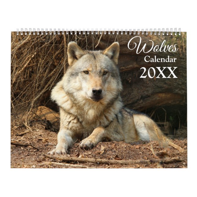 Wolves Wolf Themed Wall Calendar 2027 (Cover)