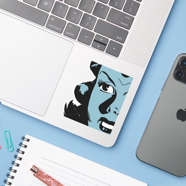 Woman (Laptop w/ iPhone)