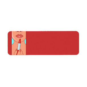 woman716 WOMAN RED LIPSTICK FASHION STYLE SALON BE