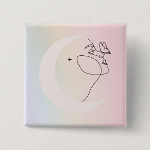 Woman 15 Cm Square Badge