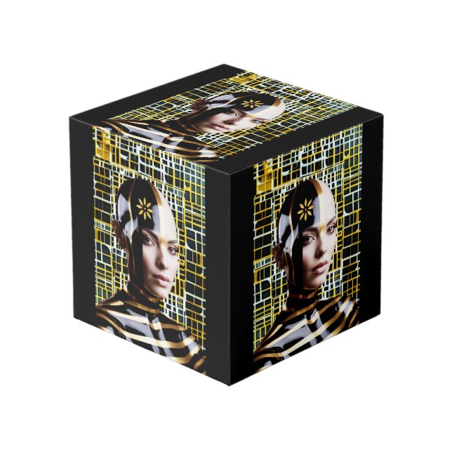 Woman 1 cube (Front Angled)
