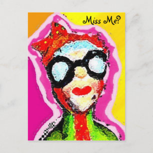 woman alive, Miss Me? Postcard