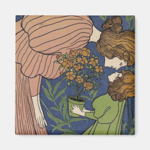 Woman and Child Magnet