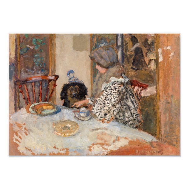 Woman and Dog at Table | Paul Bonnard | Photo Print (Front)