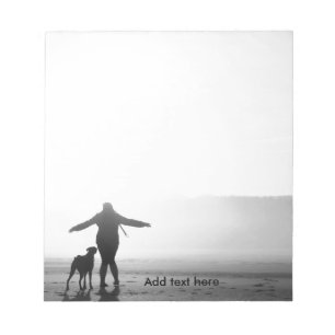 Woman and Dog - The Only Ones in the World Notepad