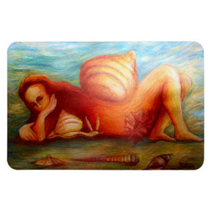 Woman and Her Home Magnet