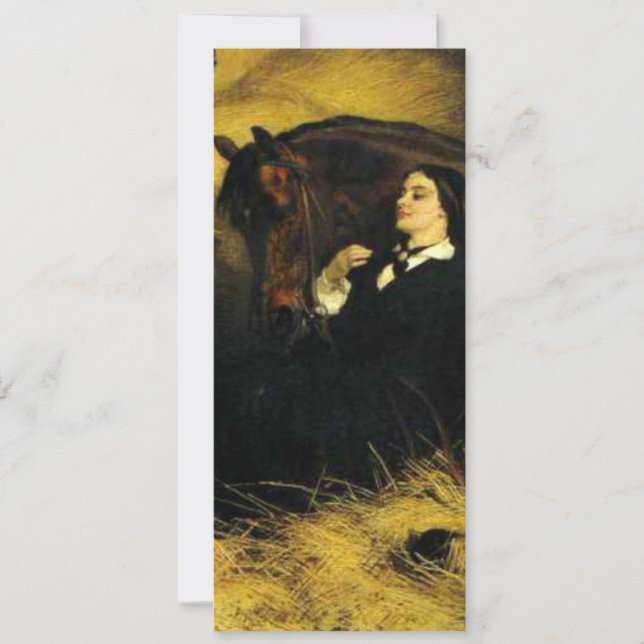 Woman and Horse Invitation (Front)