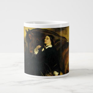 Woman and Horse Large Coffee Mug