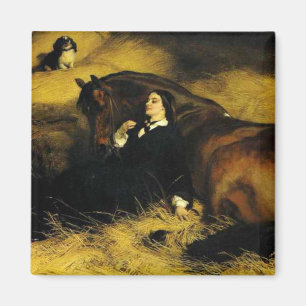 Woman and Horse Magnet