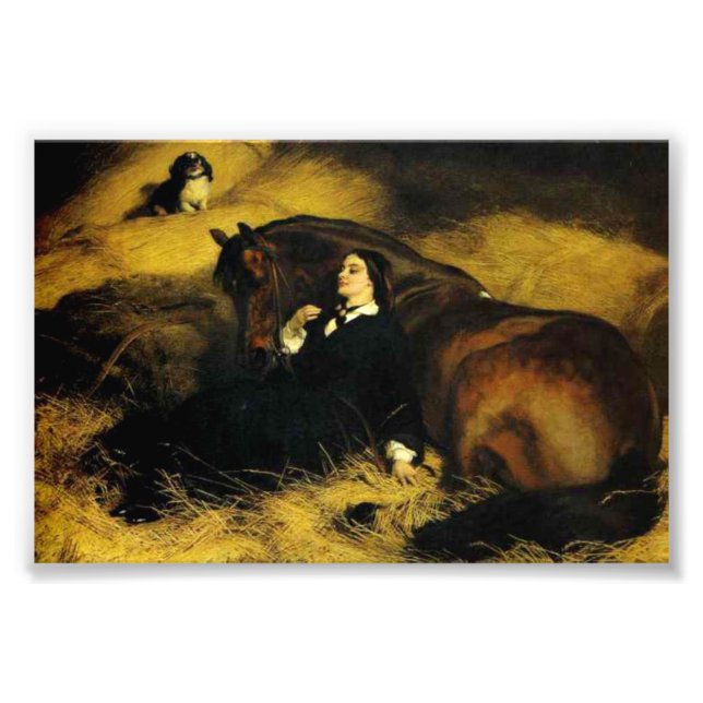 Woman and Horse Photo Print (Front)