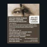 Woman and Horse, Riding Instructor, Academy Flyer<br><div class="desc">Woman and Horse,  Riding Instructor,  Academy Advertising Flyers By The Business Card Store.</div>