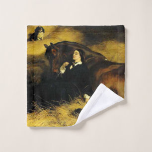 Woman and Horse Wash Cloth