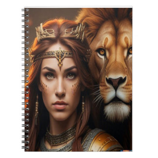 WOMAN AND LION NOTEBOOK