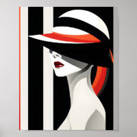 Woman Artistic Wall Decor Timeless Fashion Art