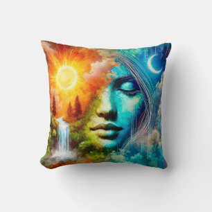 Woman as Earth: The Embodiment of Nature and Life Cushion