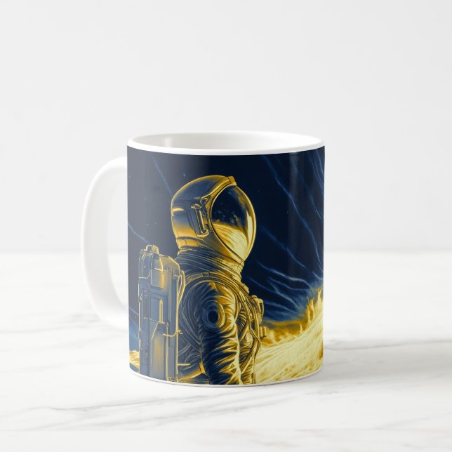 Woman Astronaut Coffee Mug (Front Left)