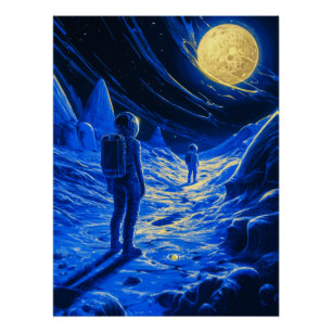 Woman Astronaut Poster