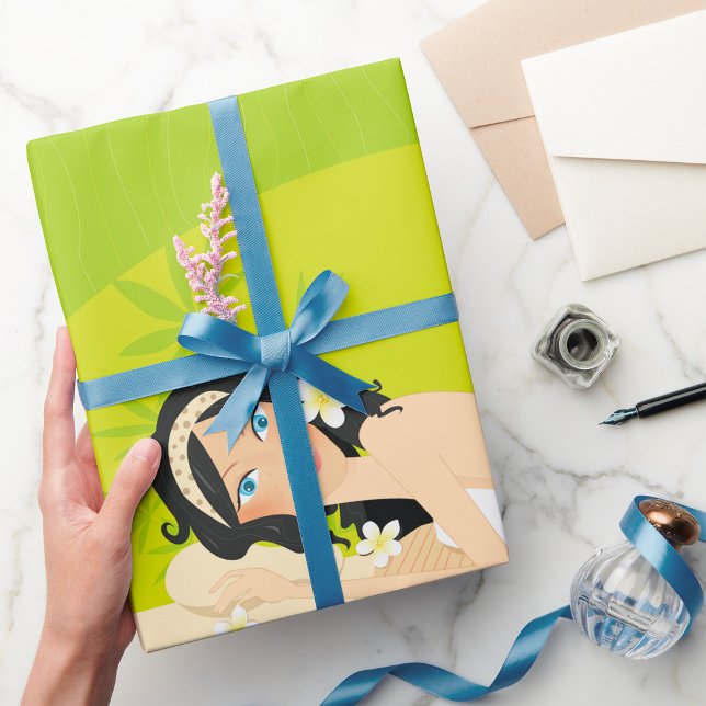 Woman At A Spa Wrapping Paper (Creator Uploaded)