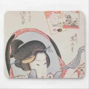 Woman at her Mirror, published c.1830 Mouse Mat