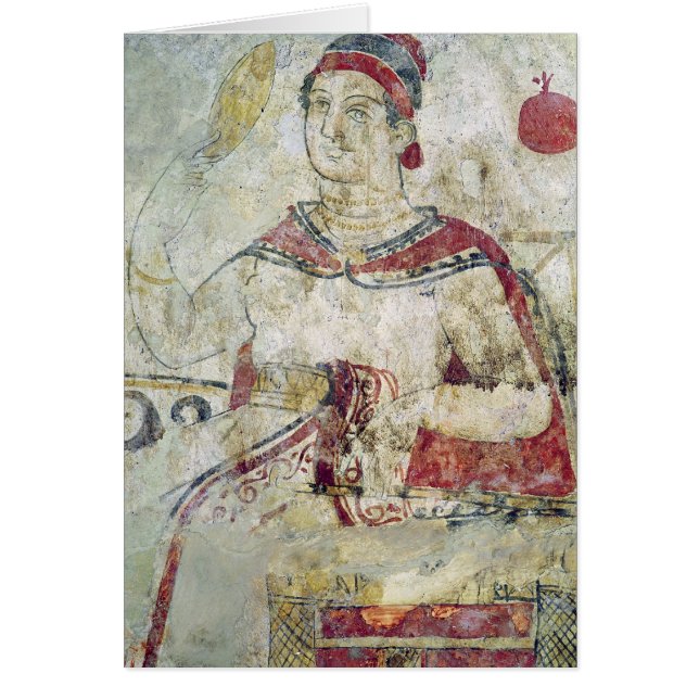 Woman at her toilet, detail from a funerary (Front)