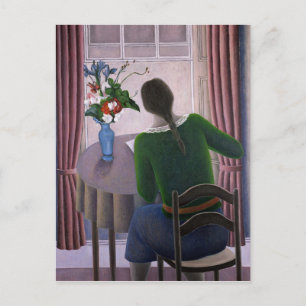 Woman at Window 1998 Postcard