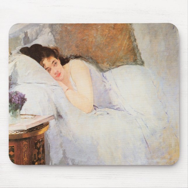 Woman Awakening, 1876 (oil on canvas) Mouse Mat (Front)