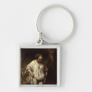 Woman Bathing in a Stream, 1654 Key Ring