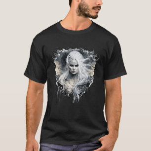 Woman Beauty Portrait Fantasy Painting Wild Life T-Shirt