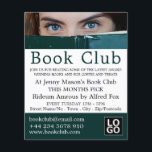 Woman Behind Book, Book Club Advertising Flyer<br><div class="desc">Woman Behind Book,  Book Club Advertising Flyers By The Business Card Store.</div>