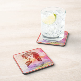 Woman Beverage Coaster