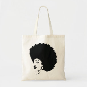 Woman Black Power Tote Bag